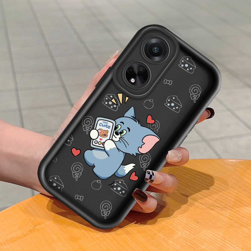 Casing Hp Untuk For OPPO A98 A37F A83 F23 A1 5G Softcase Phone Case  Soft Kesing Sofcase  Kartun Cat