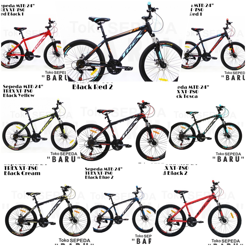 TB - Sepeda MTB TREX XT-780 Ukuran 24 Inch