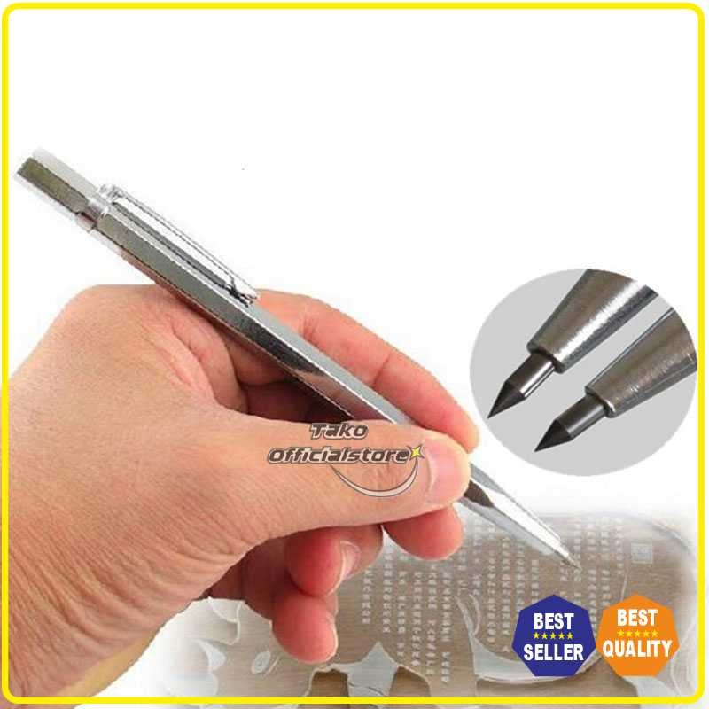 

KNIFEZER Pena Ukir Metal Scriber Tungsten Carbide Tip