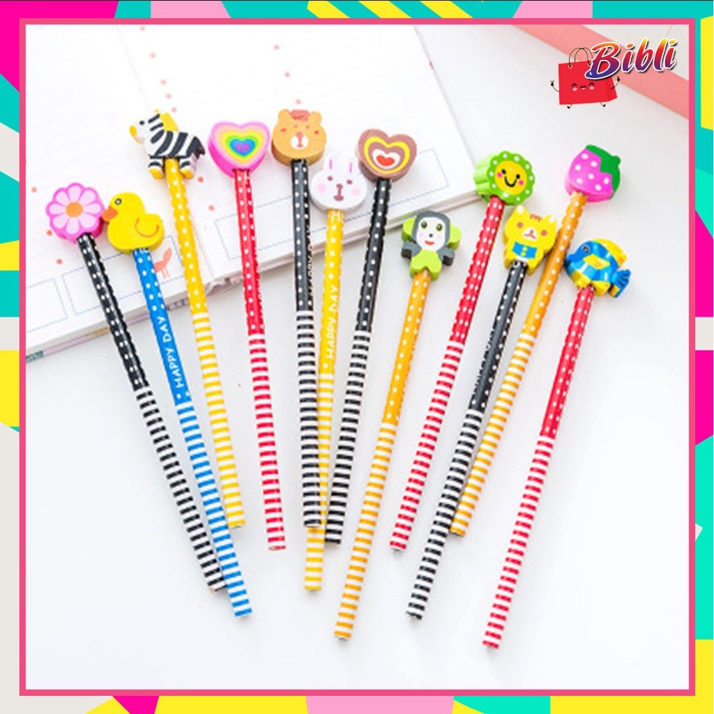 

Pensil Karakter + Penghapus Pensil Lucu Ada penghapus Pensil Fancy Pensil Unik Karakter Souvenir