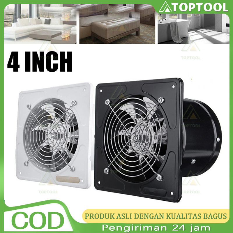 2XO_ Exhaust Fan Dinding 4Inch/6Inch Kipas Exhaust Ventilasi Dinding Exhaust Fan Kamar