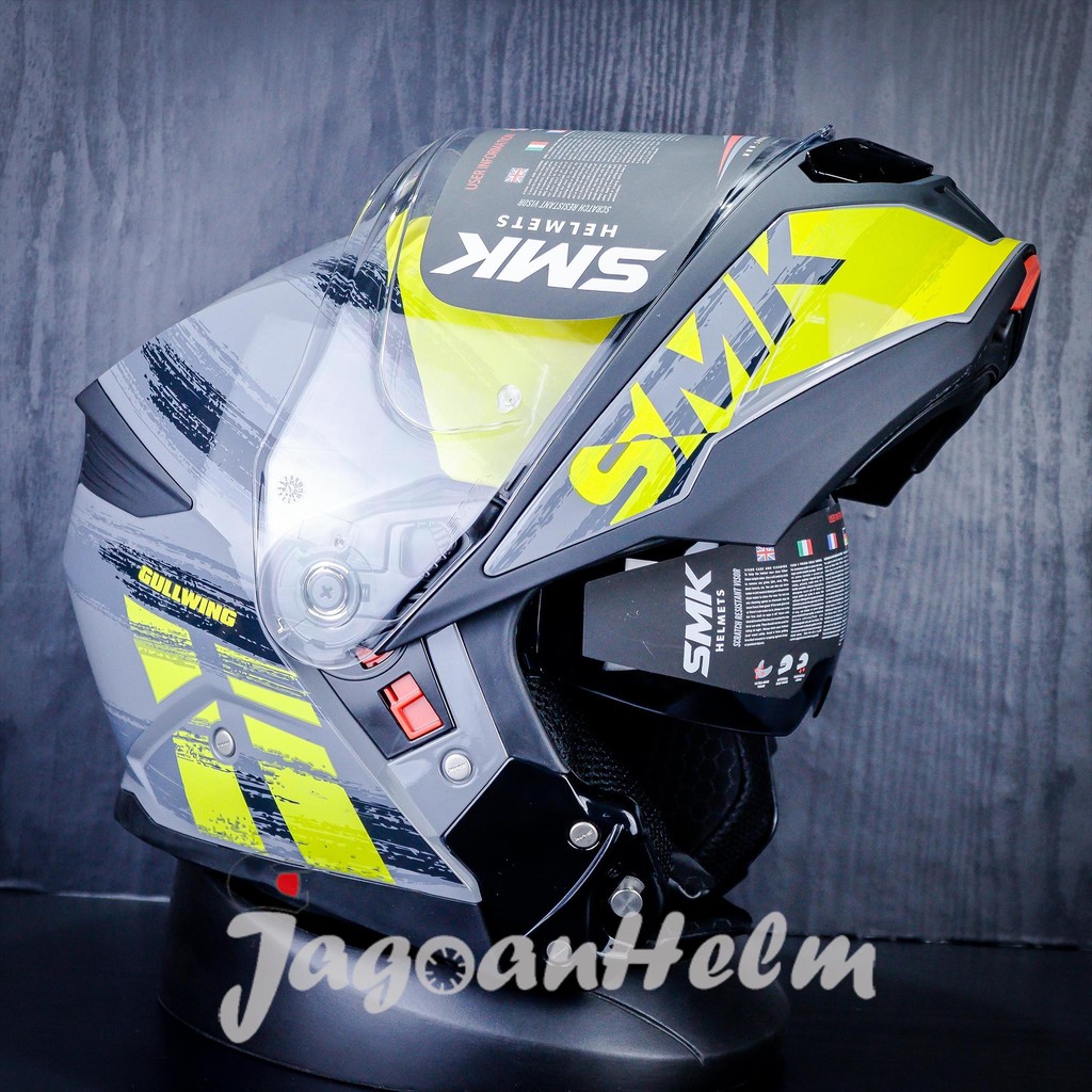 HELM SMK GULLWING TOURLEADER GL646 | GREY YELLOW | MODULAR