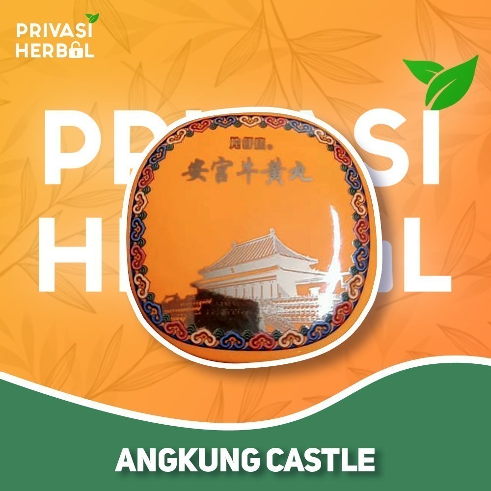 ANGKUNG CASTLE ORIGINAL CINA Obat Stroke Herbal Cina Angong Niuhuang Wan Angkung  Obat Stroke Herbal