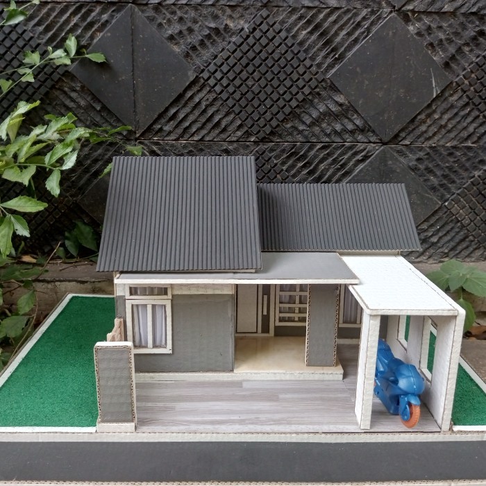 ✨Anh.S✨ -  DISKON Maket rumah modern dari kardus/miniatur rumah/diorama
