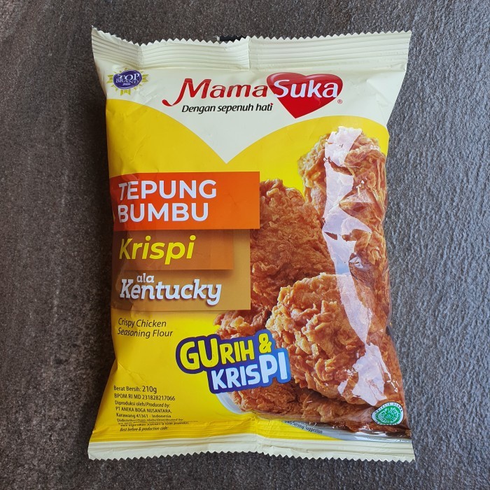 

MAMASUKA TEPUNG BUMBU KRISPI ALA KENTUCKY 210g