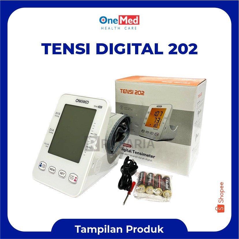 TENSIMETER DIGITAL ONEMED 202 Tensi Alat Ukur Tekanan Darah