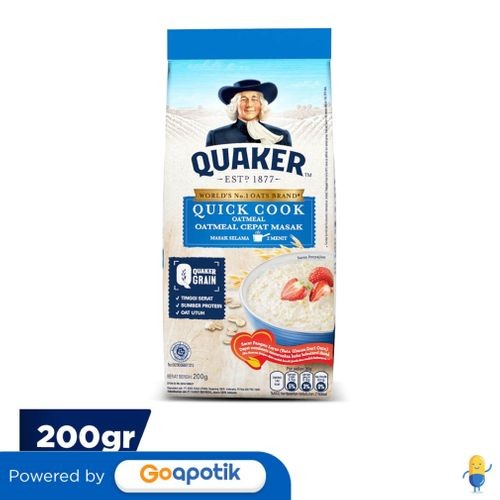 

Quaker Quick Cooking Oatmeal Pack 200 Gram - Advfg14073801130000