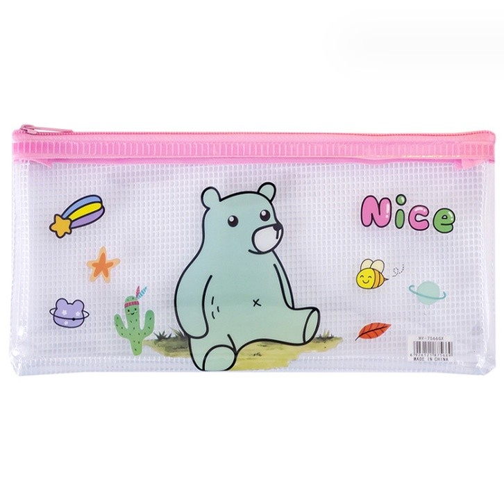 

J2 - Pouch mini alat tulis Zipper bag pensil Pen gel