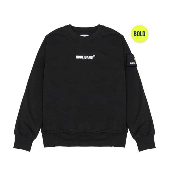 ORIGINAL HOOLIGANS SWEATER CREWNECK BOLD SCOTT NP BLACK
