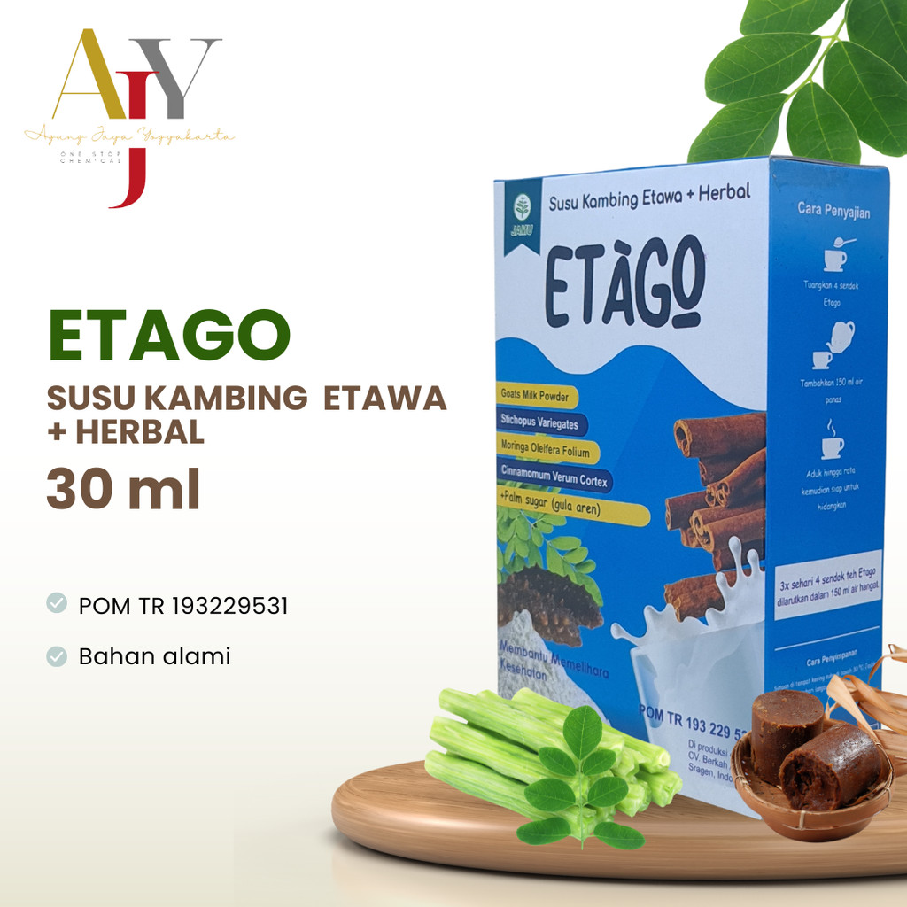 

Etago Susu Kambing Etawa + Herbal 100% / Susu Kambing Herbal / Susu Herbal