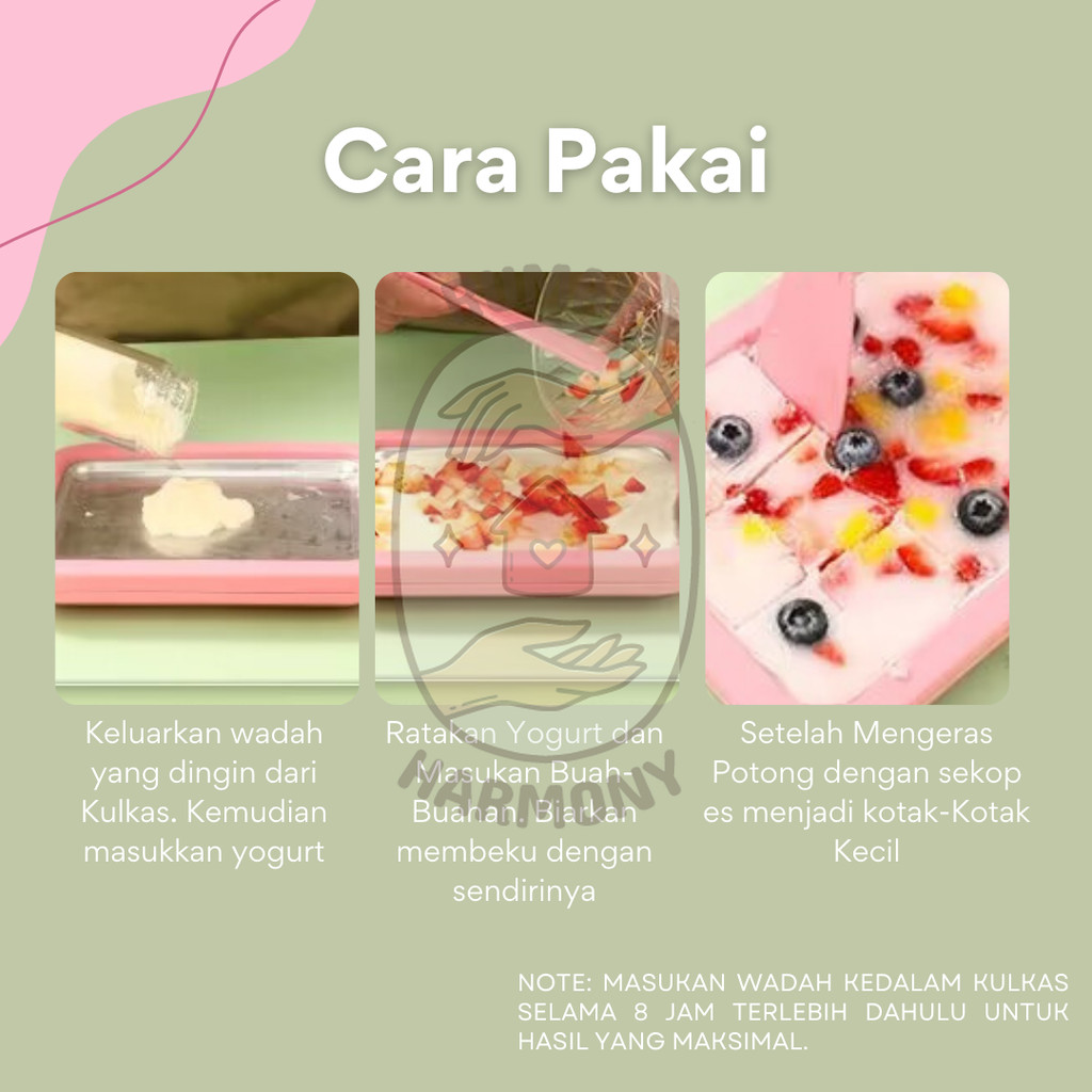 Ay00 Ice Cream Roll Maker Alat Pembuat Ice Cream Roll Rumahan Yogurt Fried Ice Pan