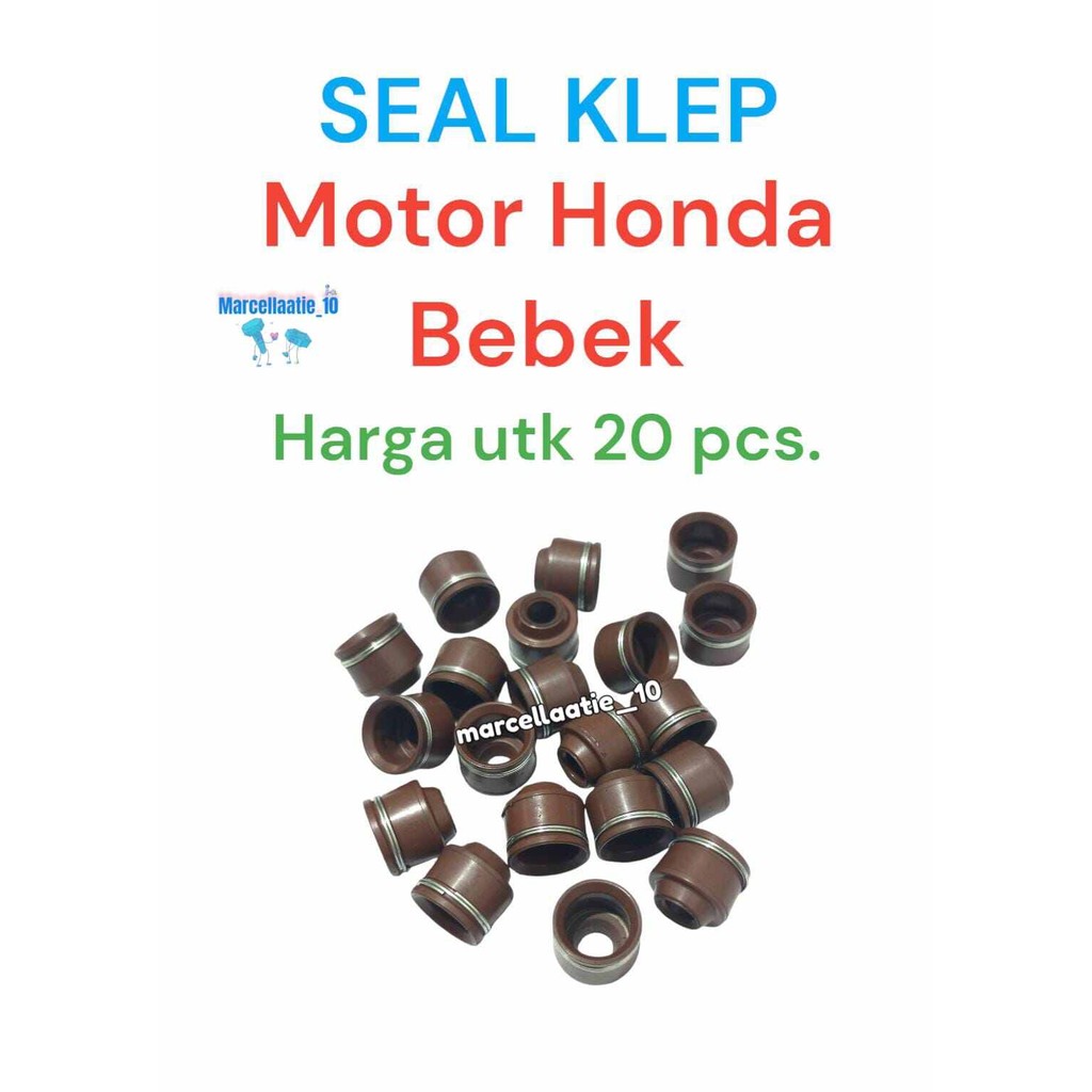 20 PCS GROSIR SEAL KLEP SINGLE PER MOTOR HONDA GRAND SUPRA X REVO BLADE 110 BEAT SCOOPY SPACY VARIO 