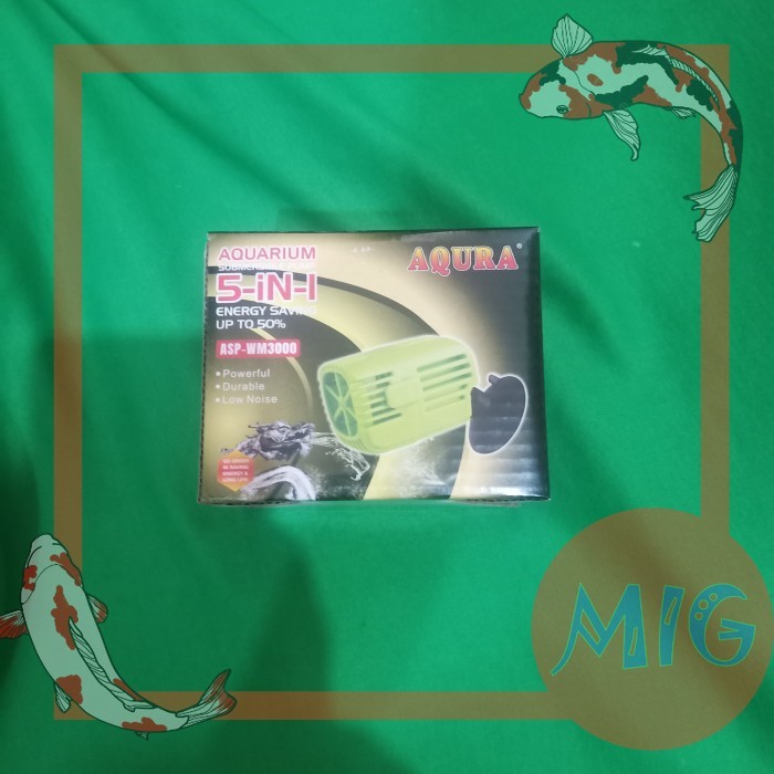 aquarium aquascape ombak wave maker AQURA ASP WM 3000 arus