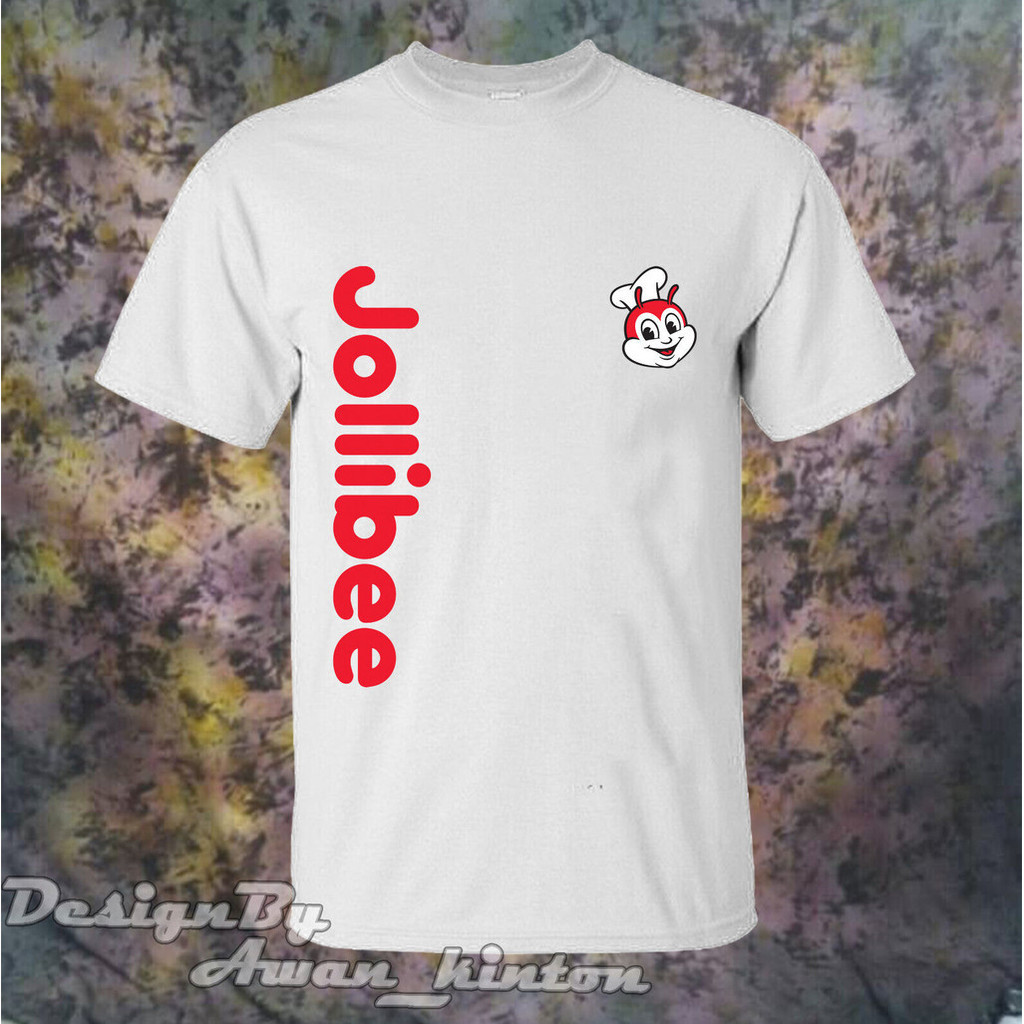 Pakaian Jollibee Restaurant Logo Kaos Warna Putih