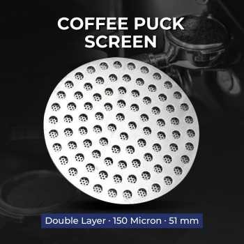 One Two Cups Puck Screen Portafilter Espresso Double Layer 150 Micron 53.5mm - SUS304
