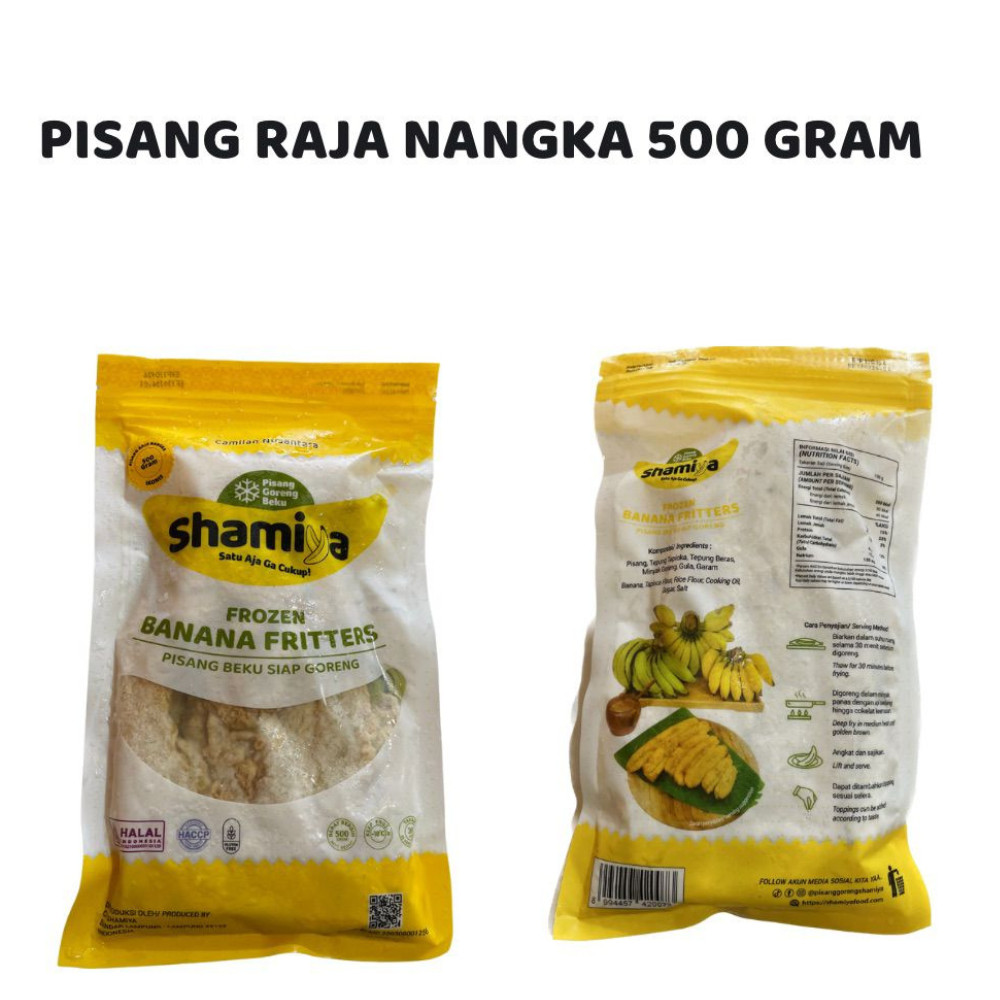 

SHAMIYA Pisang Raja Nangka Siap Goreng Beku 500gr - Sehat