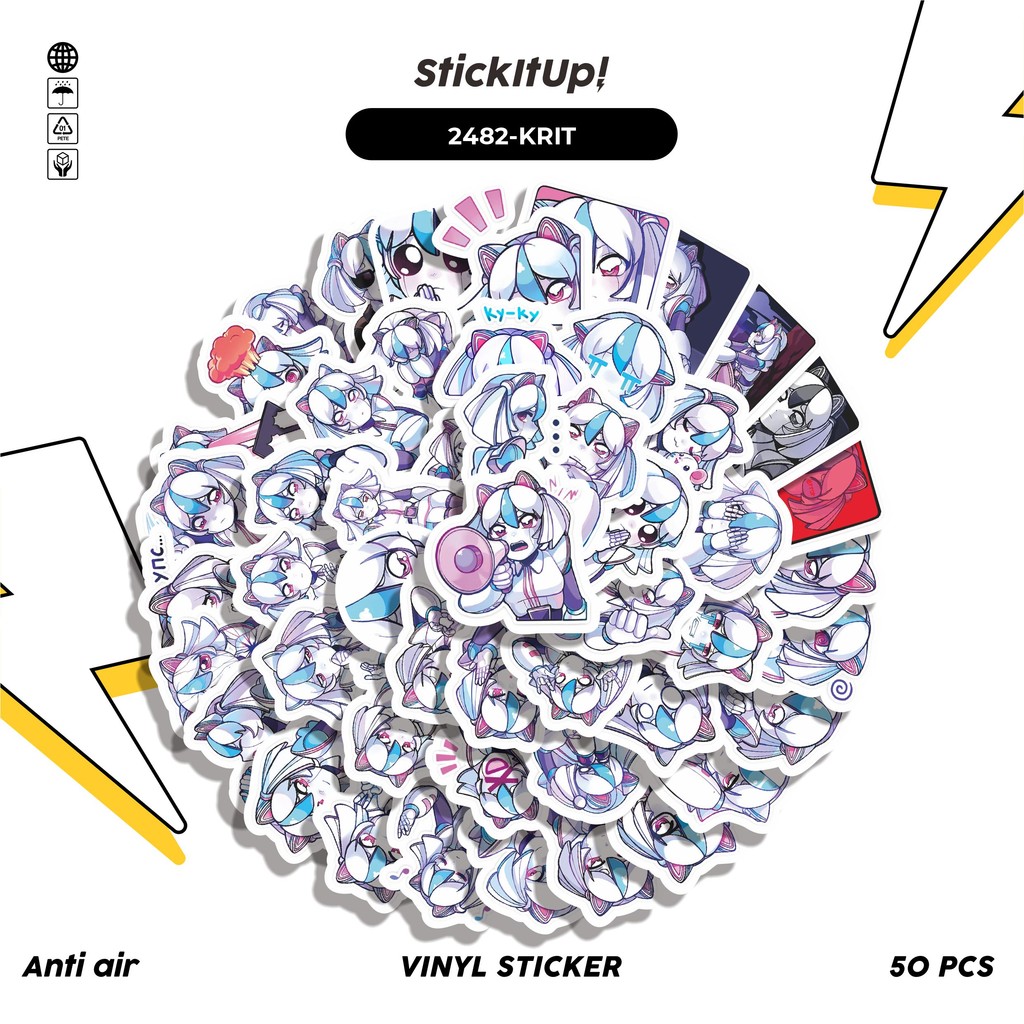 

COD✨ 50 Pcs Stiker Pack FUNNY CHARACTER KRITA THE ROBOCHI STICKER PACK Lucu Aesthetic Vynil Waterproof untuk Freebies Sticker Buku Journal Casing HP Laptop