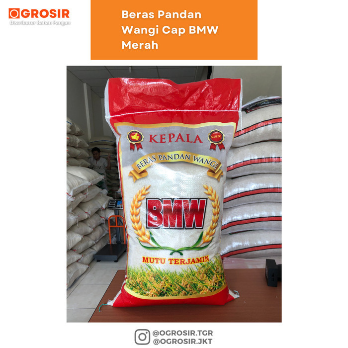 

Beras Putih Pulen Pandan Wangi BMW 10kg - 10 Liter