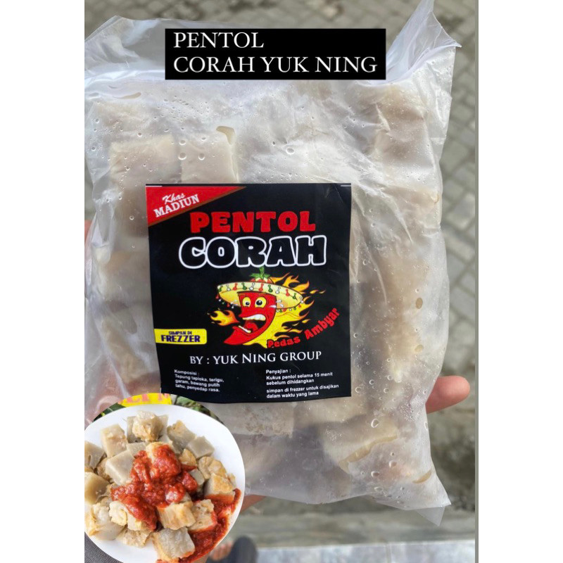 

(FROZEN FOOD) PENTOL CORAH BY YUK NING KHAS MADIUN PLUS SAOS SAMBAL