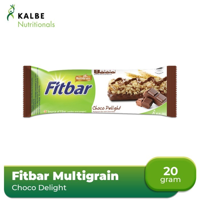 

Fitbar Choco Delight 20 gr Multigrain Coklat Chocolate