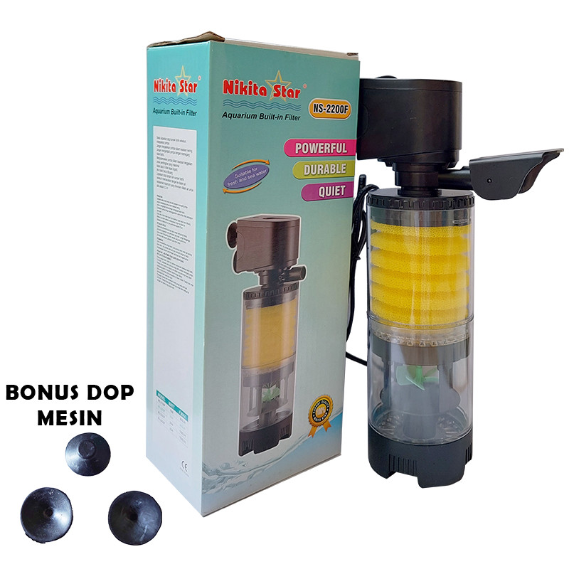 JU87Y Pompa Air Aquarium Celup Nikita Star NS 2200F Tanpa Kuras Akuarium Original Aksesoris Filter K