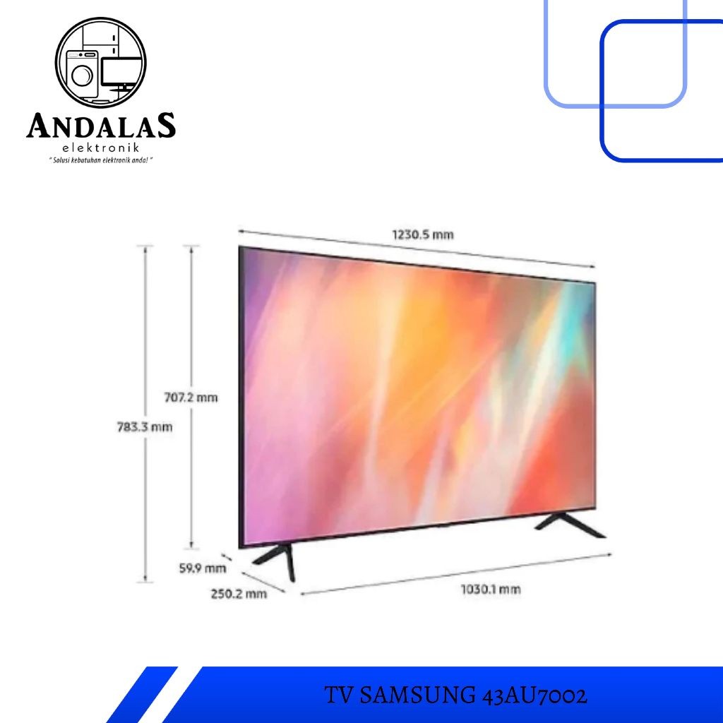 Led Tv Samsung 43 inch 43inch 43Au7002 UA43AU7002 AU7002 AU 7002 UHD 4K 2160 Smart Tizen OS