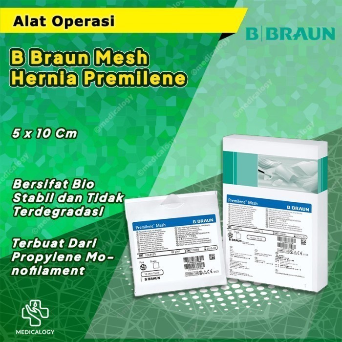 B Braun Premilene Mesh 5 x 10 cm Untuk Operasi Hernia