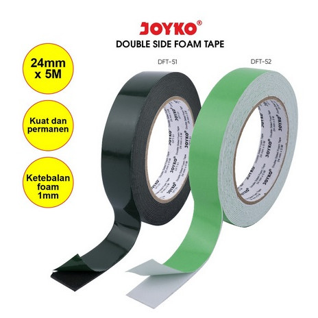 

Double Sided Foam Tape Pita Busa Dua Sisi Joyko Dft 51-52