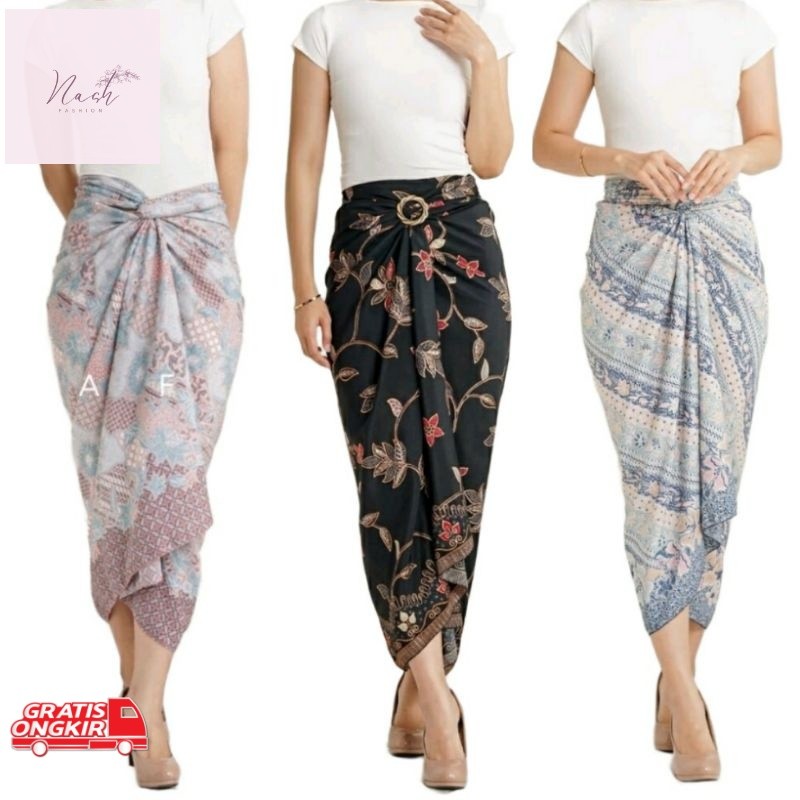 Rok Terkini / (50 Motif) Rok Lilit Batik Motif Terbaru / Rok Jarik / Rok Batik Floral / Rok Kebaya /