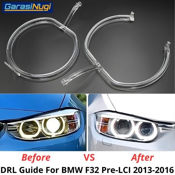 DRL Guide Tube For BMW F32 Pre-LCI Angel Eyes LED Halo Lampu Senja 320i 428i