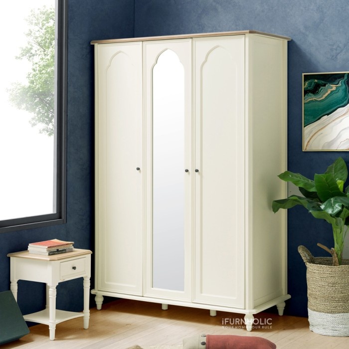 

GUFU Marsha Wardrobe 3 Doors | Lemari Pakaian Minimalis 3 pintu
