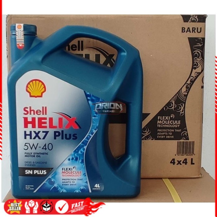 OLI SHELL HELIX HX7 PLUS 5W-40 4 liter (1dus) Ori