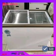 FREEZER BOX RSA Chest Freezer Pintu Sliding kaca XS-320 Kapasitas 300 Liter Free ongkir bandar lampu