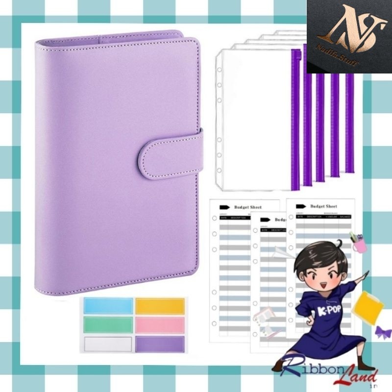 

HOT SALE!! / SET LENGKAP Hemat Murah Binder A6 - 6 Ring Budgeting Planner Nabung Value Pack Murah