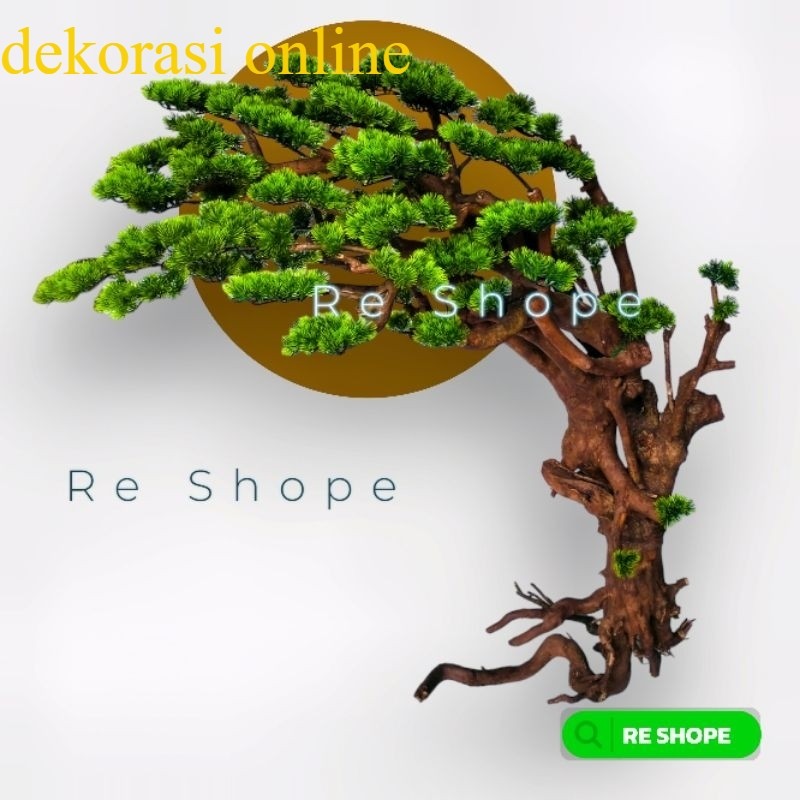 BONSAI JEPANG TINGGI 1mtr / CEMARA UDANG CEMARA PINUS / JAPANESE bonsai pohon artificial