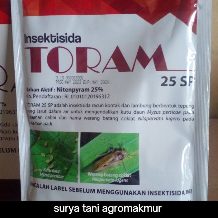 TORAM 100gr INSEKTISIDA 25SP OBAT KUTU DAUN/WERENG