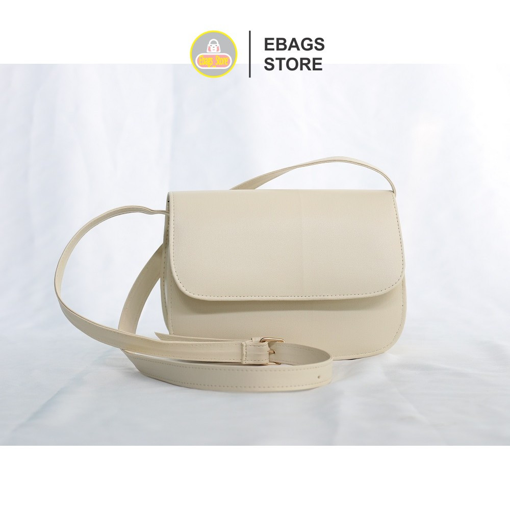 PROMO Slingbag wanita warna cream Tas selempang wanita terbaru cream polos perempuan cewek cewe keki