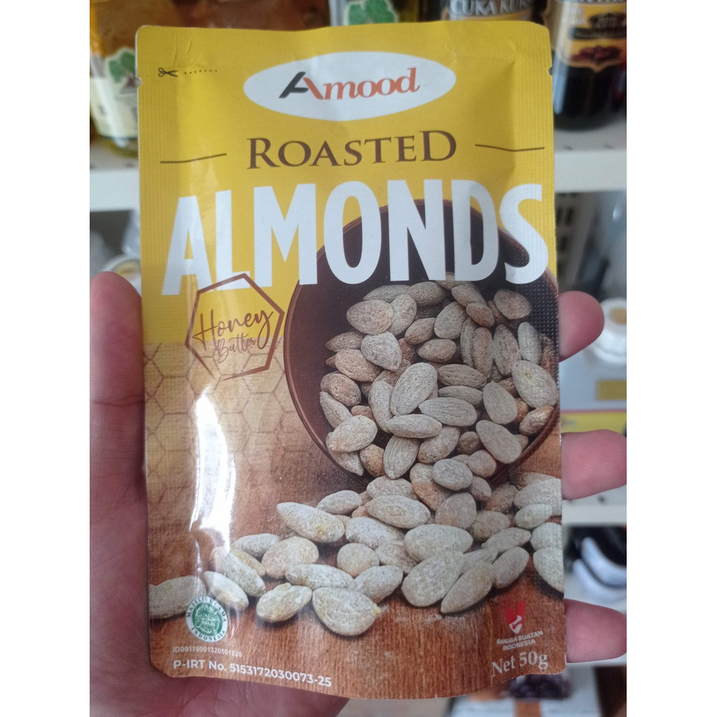 

Amood Kacang Almond Panggang Original 50 Gram