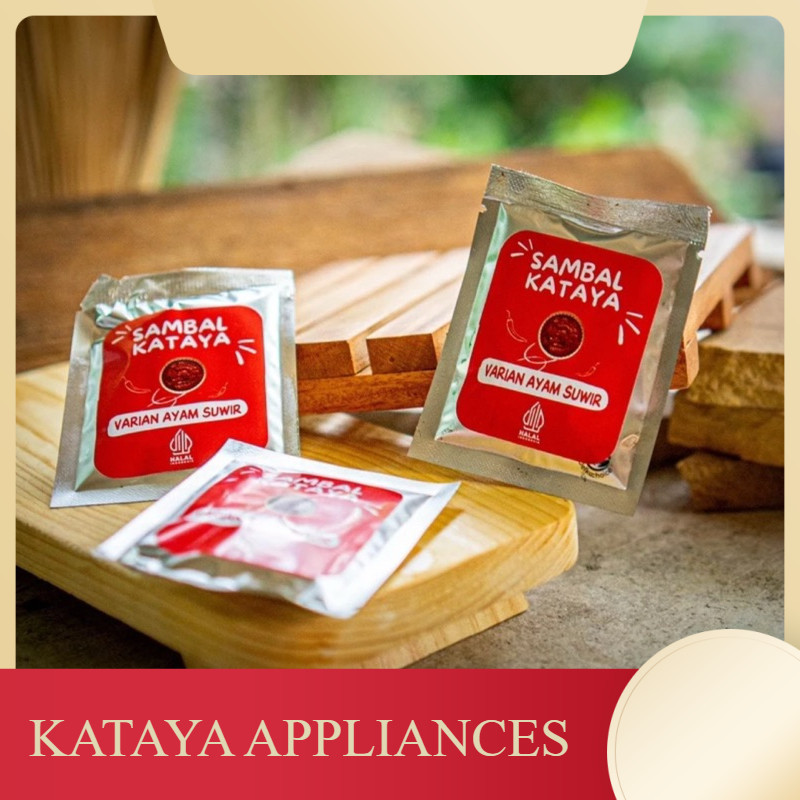 

Sambal kataya kemasan sachet 20gr Sambal Ayam Suwir/Cakalang/Cumi/Jengkol Balado/Pete/Teri Medan
