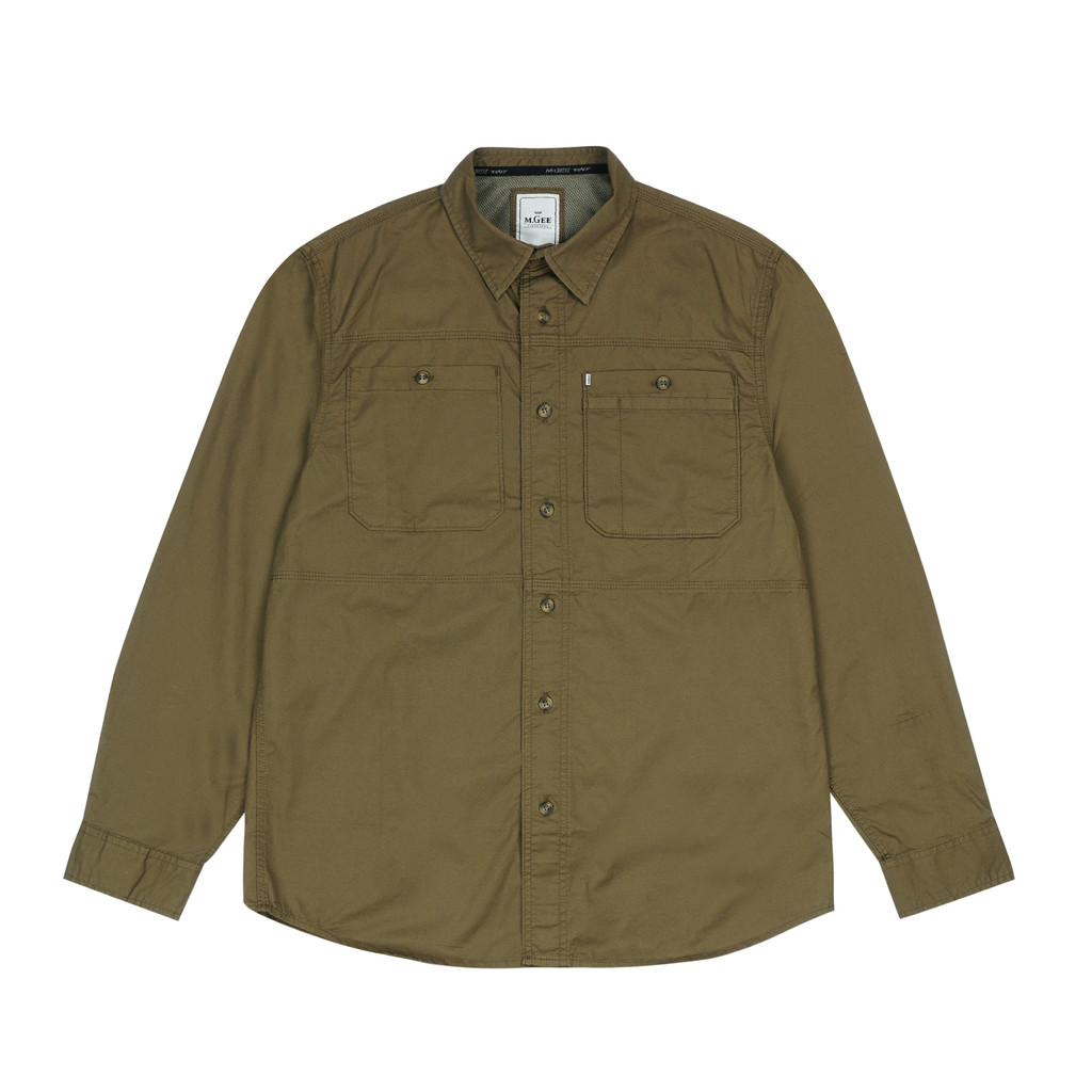 MGee Kemeja Pria Lengan Panjang Outdoor M Gee Camper C013 Olive