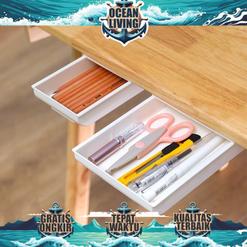 Laci Mini Laci Portable Meja Belajar Lipat Laci Laci Susun Kantor Laci Tersembunyi Meja Nakas Lace M