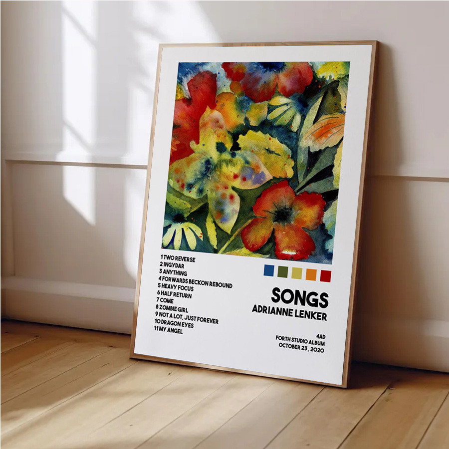 

New A-Adrianne L-Lenker Songs Music Album Cover Poster Prints On Wall Art Canvas Painting Picture Home Room Decor Office Gift