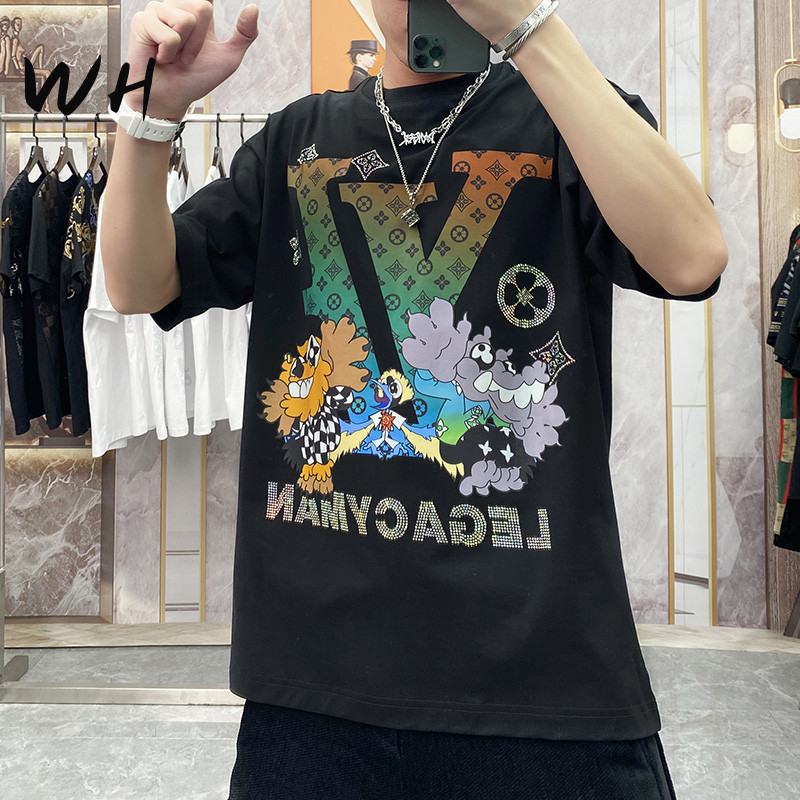 WH KAOS (HOT)KAOS LV 2025 Produk Baru Tercetak T-shirt203