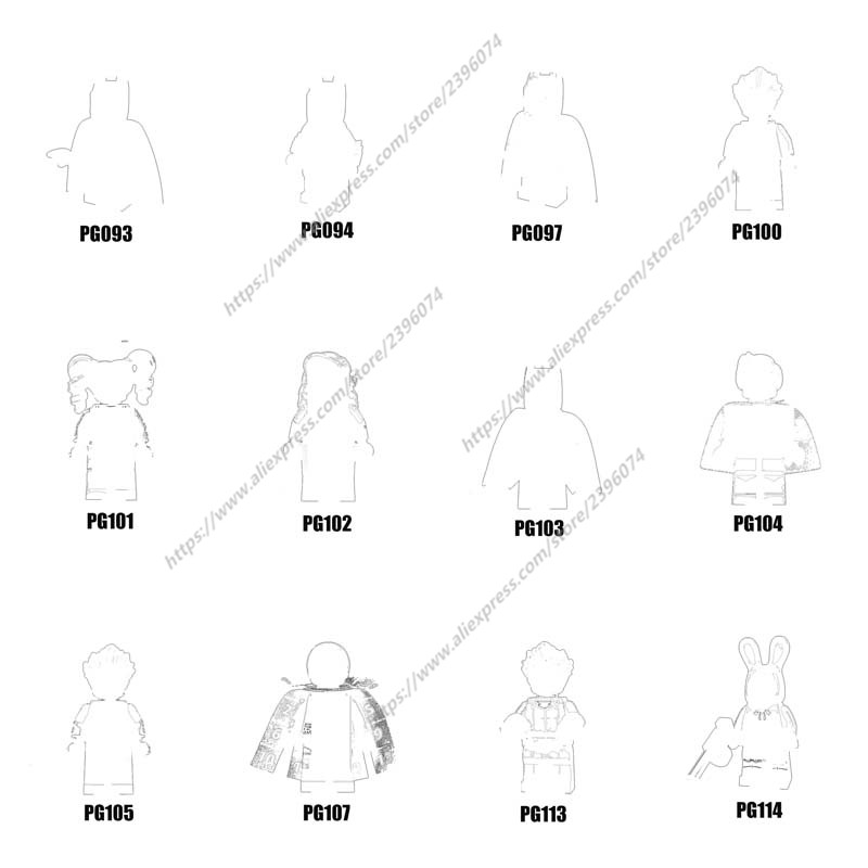 Single models Action Figures Building Blocks toys children Series-135 PG100 PG101 PG102 PG103 PG104 