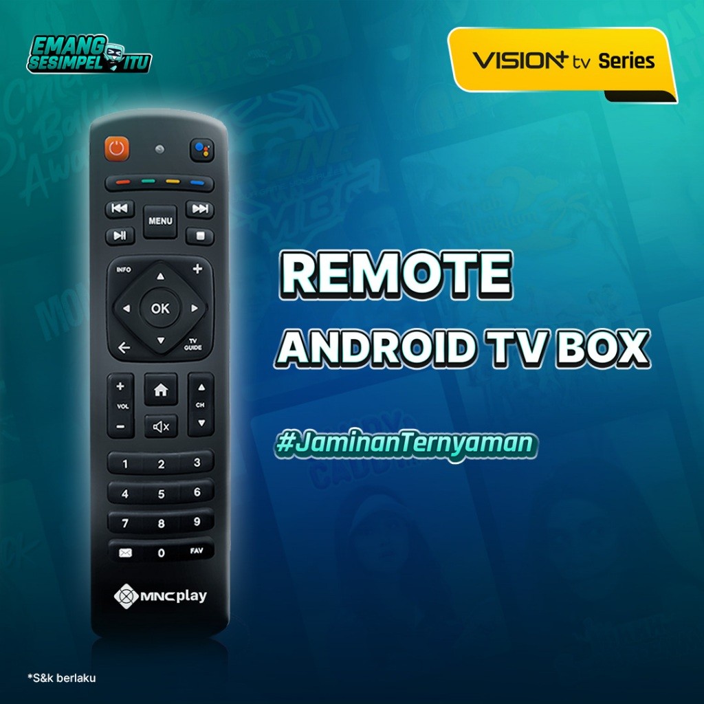 Remote Android TV Box - Vision+ TV