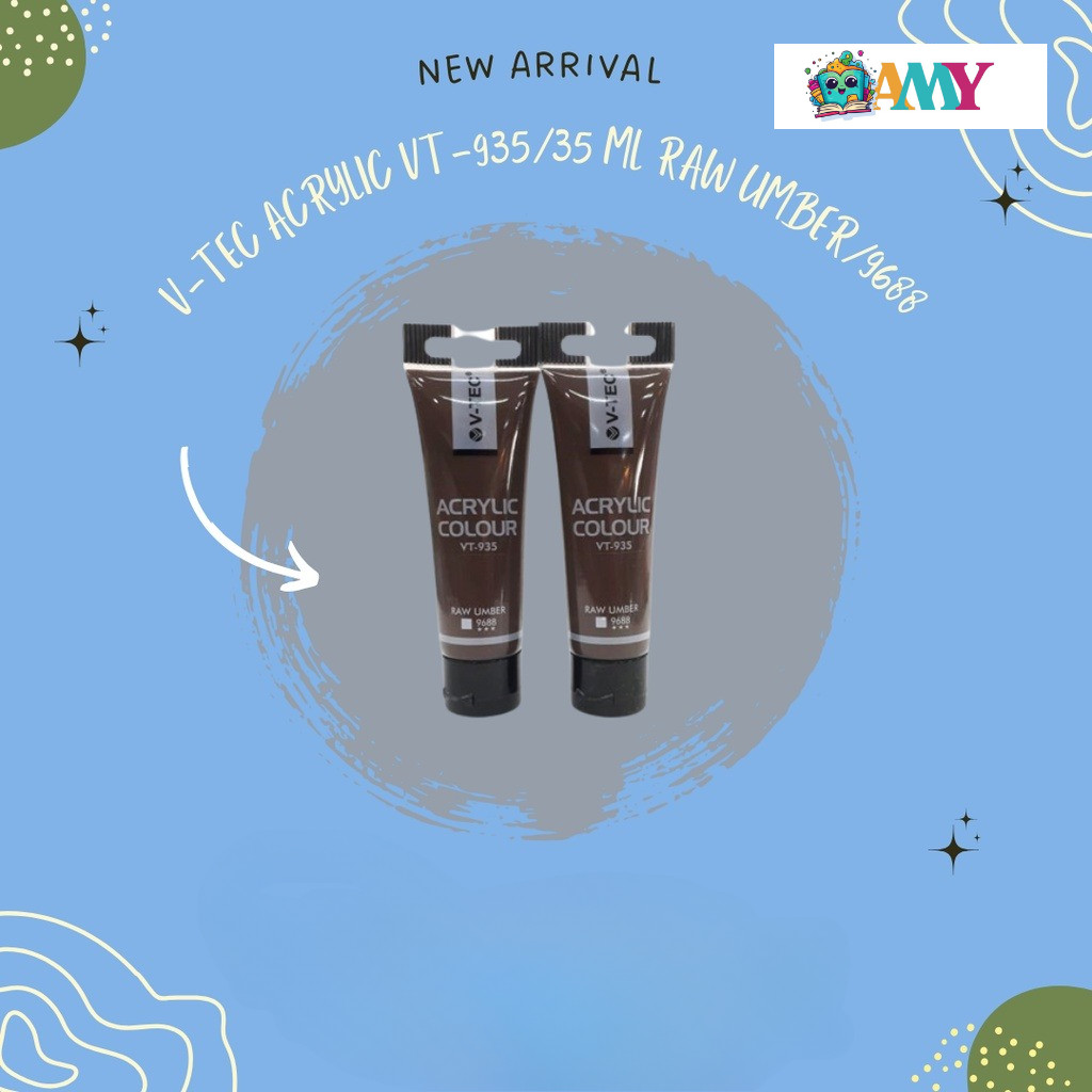 

V-TEC ACRYLIC VT 935/35 ML RAW UMBER/9688 AMY STASIONARY