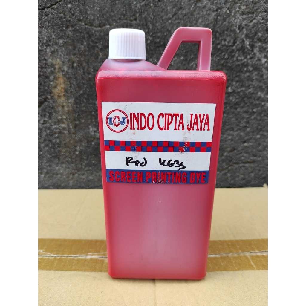 

Pigment sablon Water base merah dan merah sCO