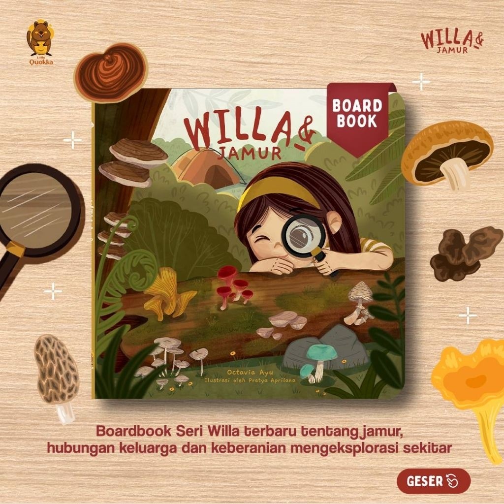 Willa dan Jamur Little Quokka  GreatKiddos Buku Anak