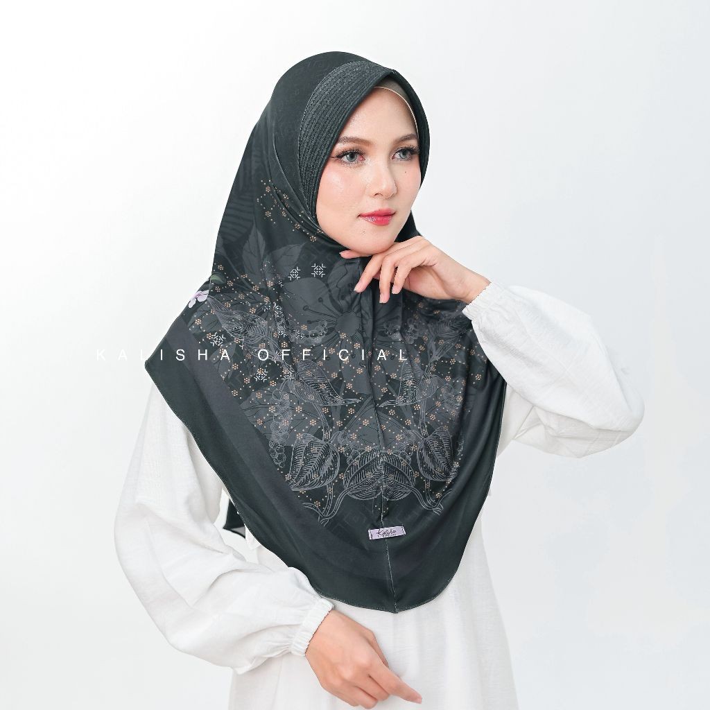 READY= Jilbab Instan Kerudung Bergo Hijab Motif Bergo Hamidah Kerudung Instan Bergo Elisa ByKalishao