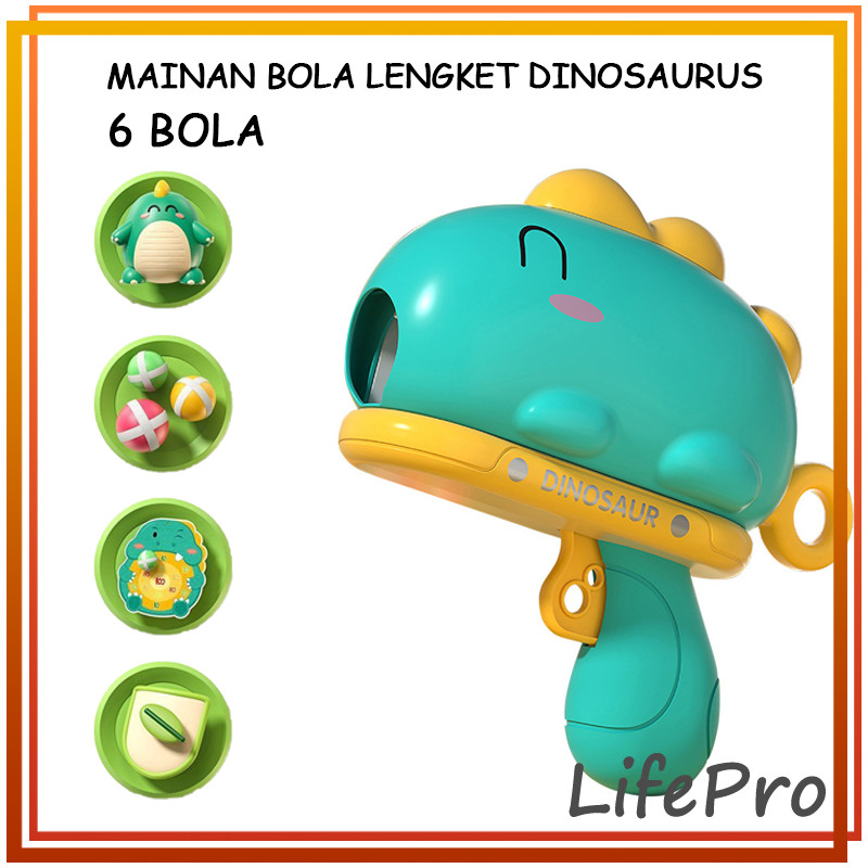 Mainan Tembak Anak Laki Laki Peluru Bulat Penampakan Dinosaurus Dapat Target Gratis